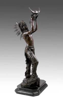 Bronze Sculpture - Native American Chieftain - From Carl Kauba -Salvador Dali Shop 311 359300aa7d3d31