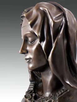 Michelangelo - Madonna Della Pieta - Bronze Sculpture Bust