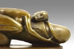 Erotic Bronze- Naked Girl Lying On Huge Penis- Signed M. Nic -Salvador Dali Shop 319 559300aad0782e