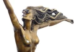 Art Deco Bronze "The Carrier Pigeon" Signed A. Gennarelli -Salvador Dali Shop 31 459300a1916af1