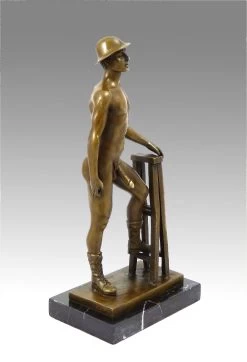 Erotic Sculpture - Naked Man Wearing Shoes And Hat - By M. Nick -Salvador Dali Shop 320 359300aad64ba4