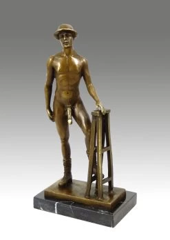 Erotic Sculpture - Naked Man Wearing Shoes And Hat - By M. Nick -Salvador Dali Shop 320 759300aadd038a