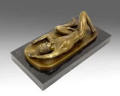 Erotic Sculpture - Young Gay Man Lies On The Ground - Signed -Salvador Dali Shop 321 359300aae5983e