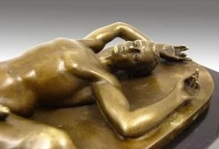 Erotic Sculpture - Young Gay Man Lies On The Ground - Signed -Salvador Dali Shop 321 459300aae3f807