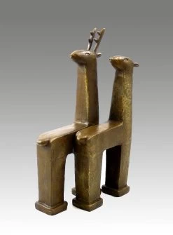 Modern Art- Animal Sculpture - Deer Couple - Signed, Milo 8 Modern Art- Animal Sculpture - Deer Couple - Signed, Milo -Salvador Dali Shop 326 359300ab0e1eb0