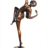 Art Deco Bronze Statue - Diana With Bow - Signed Pierre Le Faguays