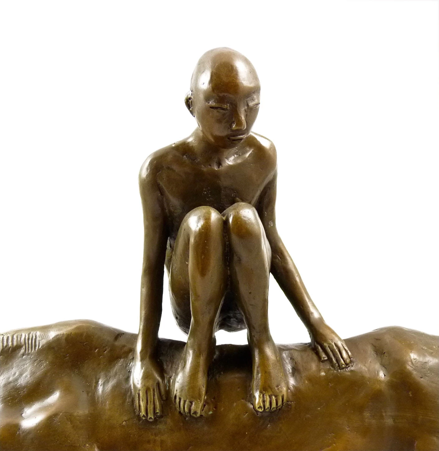 Modern Sculpture- Boy Sitting On Horseback- Signed G. Lachaise 1 Modern Sculpture- Boy Sitting On Horseback- Signed G. Lachaise