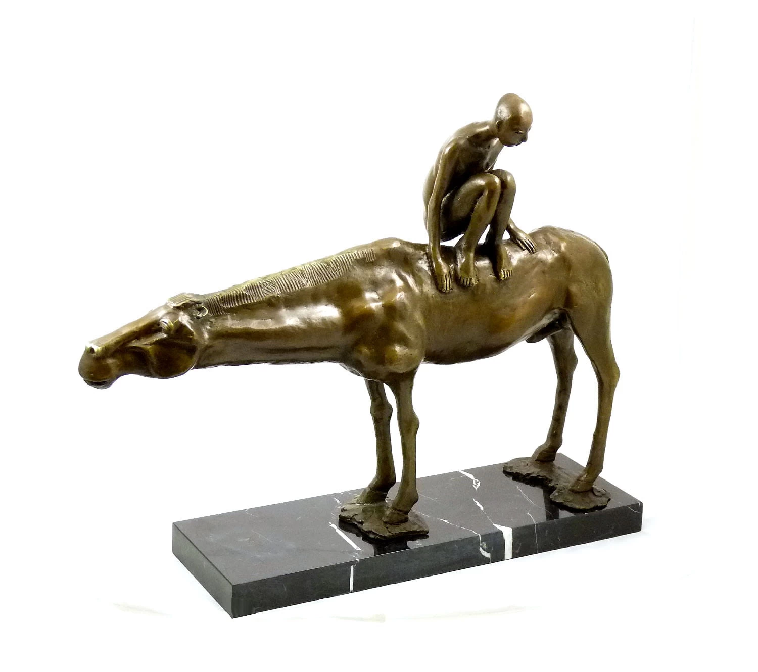 Modern Sculpture- Boy Sitting On Horseback- Signed G. Lachaise 2 Modern Sculpture- Boy Sitting On Horseback- Signed G. Lachaise - Image 2