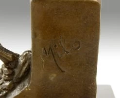 Modern Bronze Statue - Skeleton The Thinker After Rodin By Milo -Salvador Dali Shop 331 559300ab33aafa