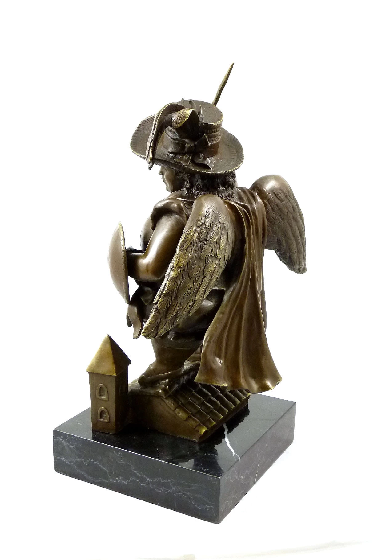 Bronze Sculpture - Archangel With Black Hat - Signed F. Botero 3 Bronze Sculpture - Archangel With Black Hat - Signed F. Botero - Image 3