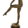 Art Deco Bronze Signed Chiparus - Dance Of Harlequinade