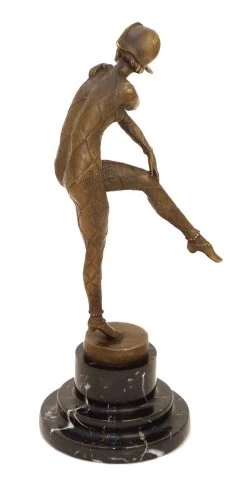 Art Deco Bronze Signed Chiparus - Dance Of Harlequinade -Salvador Dali Shop 33 459300a1a2ebc0