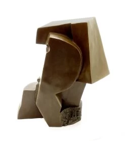 Salvador Dali Shop 11 Abstract Sculpture - Otto Gutfreund - Cubism Bronze Signed