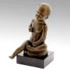 Wilhelm Lehmbruck Bronze - Sitting Boy - Signed 1910