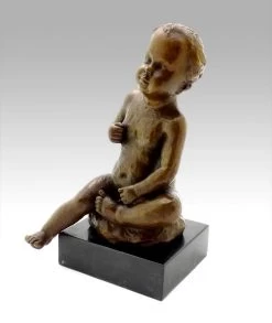 Wilhelm Lehmbruck Bronze - Sitting Boy - Signed 1910 -Salvador Dali Shop 345 659300abb62a80