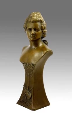 Wolfgang Amadeus Mozart - Bronze Bust Signed - Statue