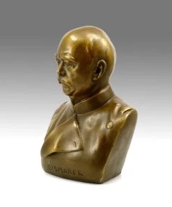 Otto Von Bismarck - Bronze Bust Signed Milo