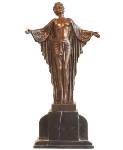 Art Deco Bronze Nude Dancer From Chiparus On Marblebase