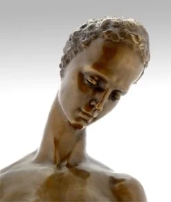 W. Lehmbruck Bronze - Inclined Head Of A Woman, Signed 1911