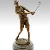 Cup / Sports Trophy - The Golfer - Made Of Bronze - Signed Milo