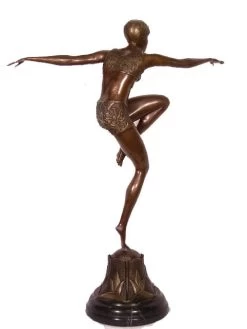 Art Deco Bronze Dancer - Con Brio - Signed F. Preiss -Salvador Dali Shop 35 359300a1aefae0