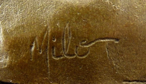 Little Hippo Family Animal Bronze, Signed Milo 5 Little Hippo Family Animal Bronze, Signed Milo - Image 5