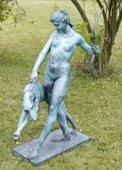 Edward McCartan Large-Scale Bronze - Diana With Hound