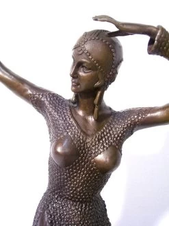 Art Deco Bronze Dancer Statue By Chiparus On Marble Base 6 Art Deco Bronze Dancer Statue By Chiparus On Marble Base -Salvador Dali Shop 36 359300a1b5a208