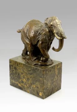 Abstract Bronze Elephant On Marble Base, Signed Milo -Salvador Dali Shop 370 359300acba29fe