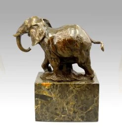 Abstract Bronze Elephant On Marble Base, Signed Milo -Salvador Dali Shop 370 459300acbb89a8