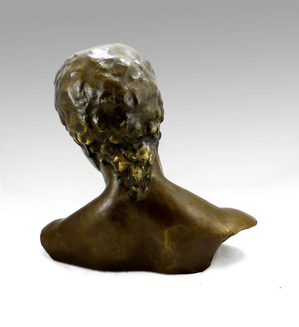 Modern Art - Inclined Head Of A Woman, Signed Wilhelm Lehmbruck 3 Modern Art - Inclined Head Of A Woman, Signed Wilhelm Lehmbruck - Image 3