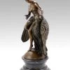 Art Nouveau Sculpture - Virgin With Eagle - After L. C. Buhot