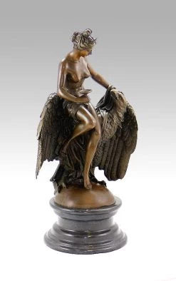Art Nouveau Sculpture - Virgin With Eagle - After L. C. Buhot -Salvador Dali Shop 384 359300ad40dadf
