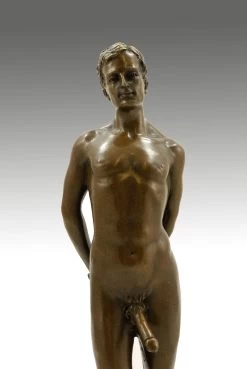 Erotic Bronze - Standing Man With Erected Phallus - By M. Nick -Salvador Dali Shop 388 359300ad696cf7