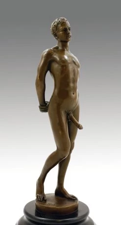 Erotic Bronze - Standing Man With Erected Phallus - By M. Nick -Salvador Dali Shop 388 459300ad6b1430