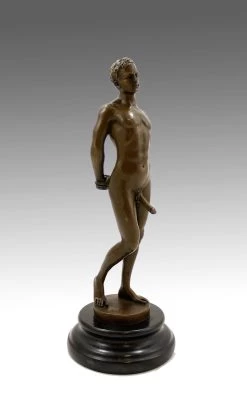 Erotic Bronze - Standing Man With Erected Phallus - By M. Nick -Salvador Dali Shop 388 559300ad6c69a7