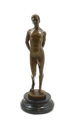 Erotic Bronze - Standing Man With Erected Phallus - By M. Nick -Salvador Dali Shop 388 859300ad71456b