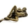 Erotic Sculpture Lovers / Couple Having Sex - Signed J. Patoue