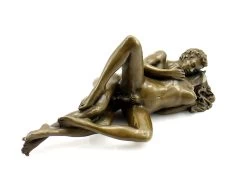 Erotic Sculpture Lovers / Couple Having Sex - Signed J. Patoue