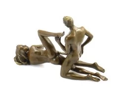 Erotic Bronze "Lustful Lovers Having Sex" 2 Pieces, Sign. J.Pato -Salvador Dali Shop 392 359300ad98640b
