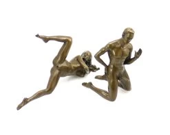 Erotic Bronze "Lustful Lovers Having Sex" 2 Pieces, Sign. J.Pato -Salvador Dali Shop 392 859300ad913fab