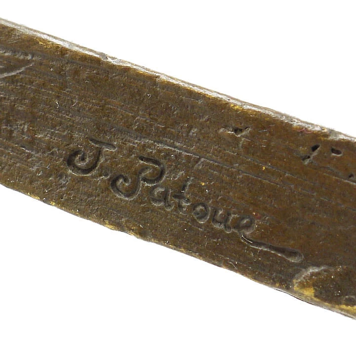 Erotic Sculpture - Bondage Girl On Stake - Signed J. Patoue 1 Erotic Sculpture - Bondage Girl On Stake - Signed J. Patoue