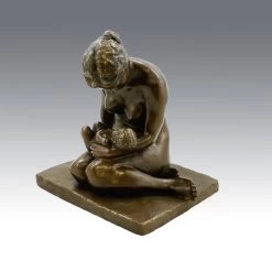 Modern Art Sculpture - Mother And Child (1907) - Sign. Lehmbruck -Salvador Dali Shop 395 359300adb74f2c