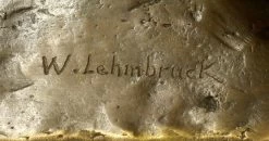 Modern Art Sculpture - Mother And Child (1907) - Sign. Lehmbruck -Salvador Dali Shop 395 659300adb8b3f0