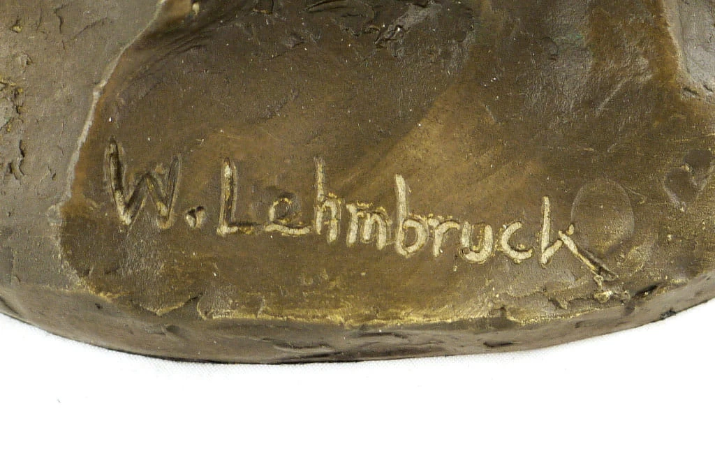 Bronze Statue - Small Female Torso (1910), Signed W. Lehmbruck 7 Bronze Statue - Small Female Torso (1910), Signed W. Lehmbruck - Image 7