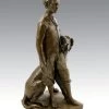 Art Nouveau Bronze - The Prince Impérial With His Dog Néro, Sign