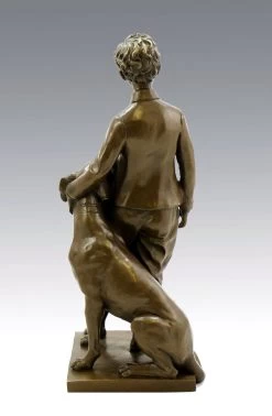 Art Nouveau Bronze - The Prince Impérial With His Dog Néro, Sign -Salvador Dali Shop 397 359300adce89a4