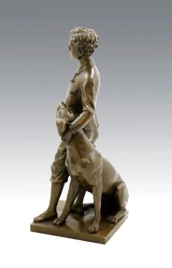 Art Nouveau Bronze - The Prince Impérial With His Dog Néro, Sign -Salvador Dali Shop 397 459300adcd2adb