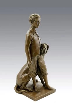 Art Nouveau Bronze - The Prince Impérial With His Dog Néro, Sign -Salvador Dali Shop 397 559300adcbc318
