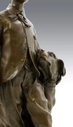 Art Nouveau Bronze - The Prince Impérial With His Dog Néro, Sign -Salvador Dali Shop 397 759300adca3b08
